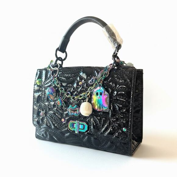 Betsey Johnson Handbags - NWT Betsey Johnson Charms & Spells Bag Black Patent Halloween Crossbody HTF